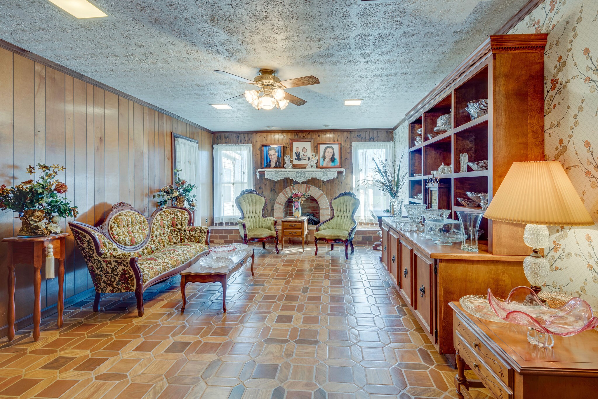 2154 Abiff Road Burns, TN 37029 - Photo 36 of 50 a living room with furniture and a chandelier