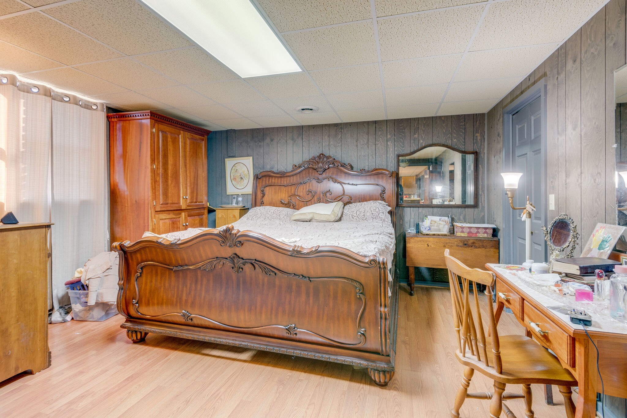 2154 Abiff Road Burns, TN 37029 - Photo 48 of 50 a bedroom with a bed and wooden floor
