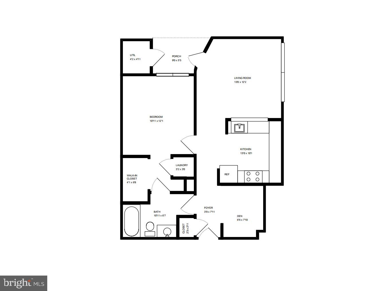 3600 South Glebe Road, Unit 531W Arlington, VA 22202 - Photo 30 of 30 Floor Plan - Main Level