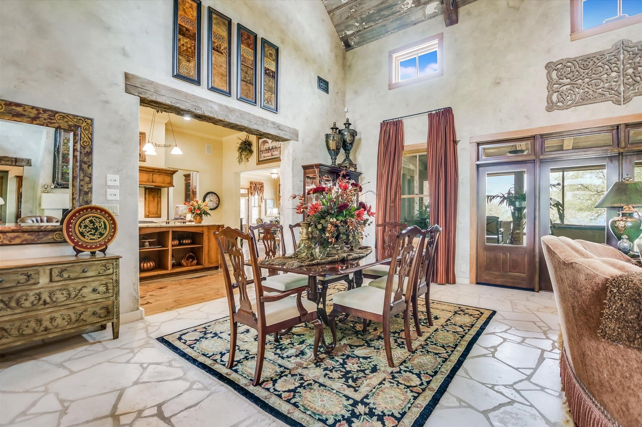 170 Sandstone Ridge Drive Marble Falls, TX 78654 - Photo 6 of 38 a view of a dining room with furniture