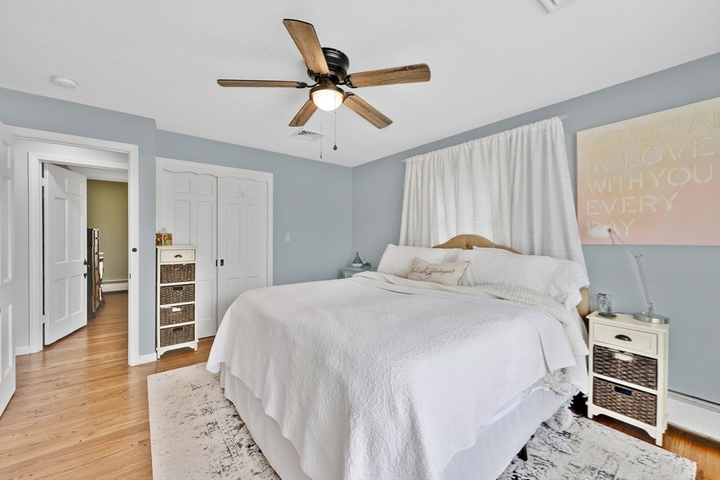 17 Glen Drive Wilbraham, MA 01095 - Photo 20 of 42 a bedroom with a bed and wooden floor