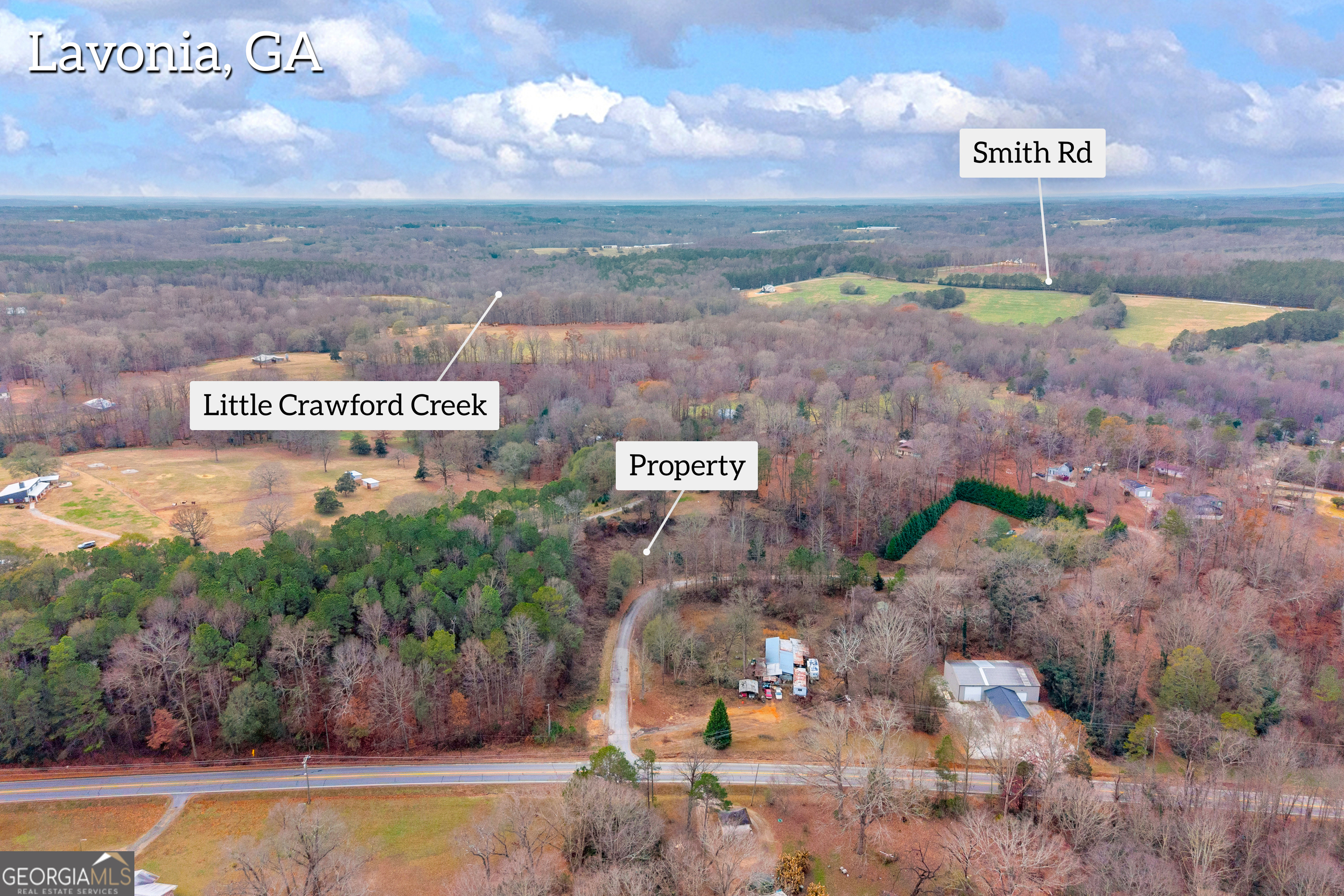510 Gumlog Grove Road Lavonia, GA 30553 - Photo 7 of 22 a view of outdoor space with signage