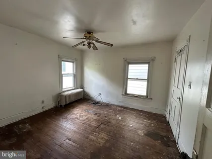 a view of a livingroom with a window