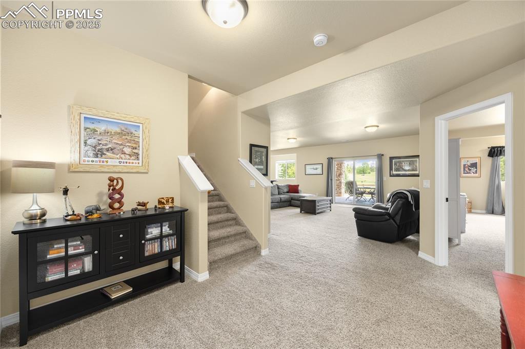 1131 Old North Gate Road Colorado Springs, CO 80921 - Photo 25 of 39 Staircase featuring carpet