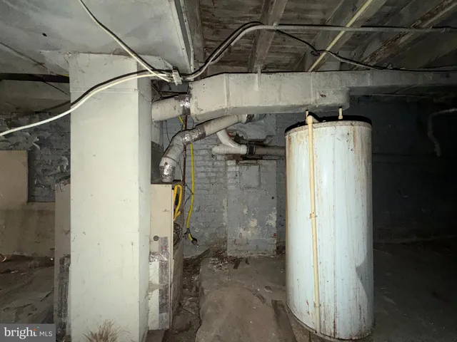 a view of storage and utility room