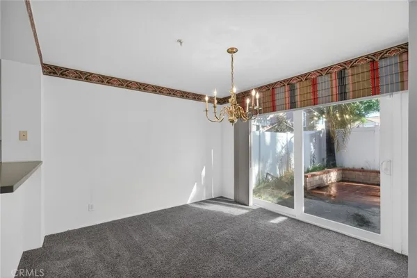 a view of a room with a fountain