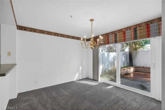 a view of a room with a fountain