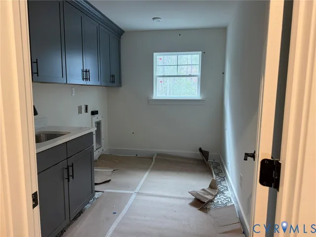 a view of a storage & utility room