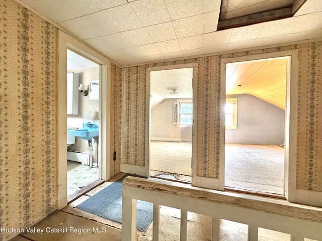 a view of an front door