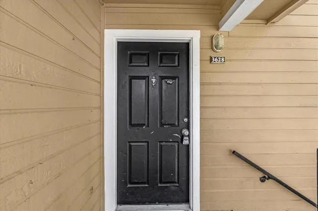 a view of front door