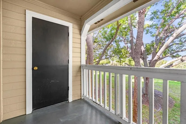 a view of porch with a porch