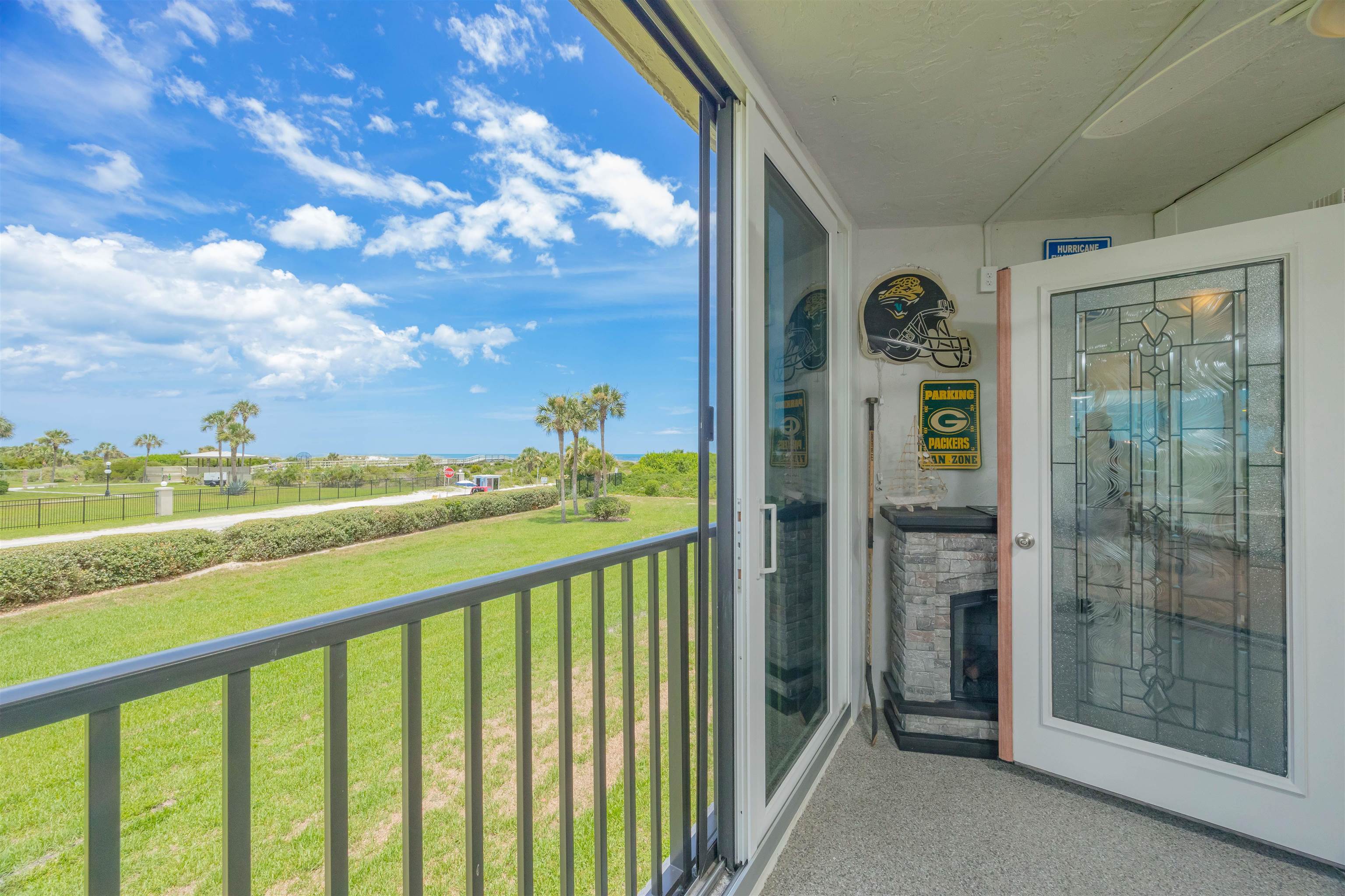 1 Dondanville Road, Unit 116C St. Augustine, FL 32080 - Photo 23 of 59 a view of a balcony with furniture and garden