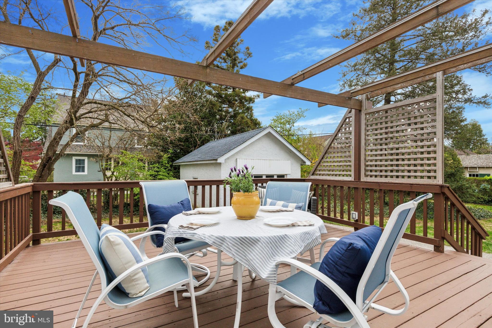 208 Sabine Avenue Narberth, PA 19072 - Photo 34 of 38 a view of deck with furniture and barbeque oven