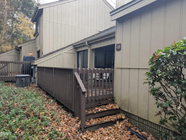a view of a swimming pool with an outdoor space