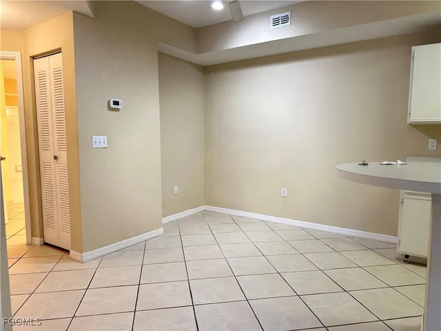 a view of an empty room