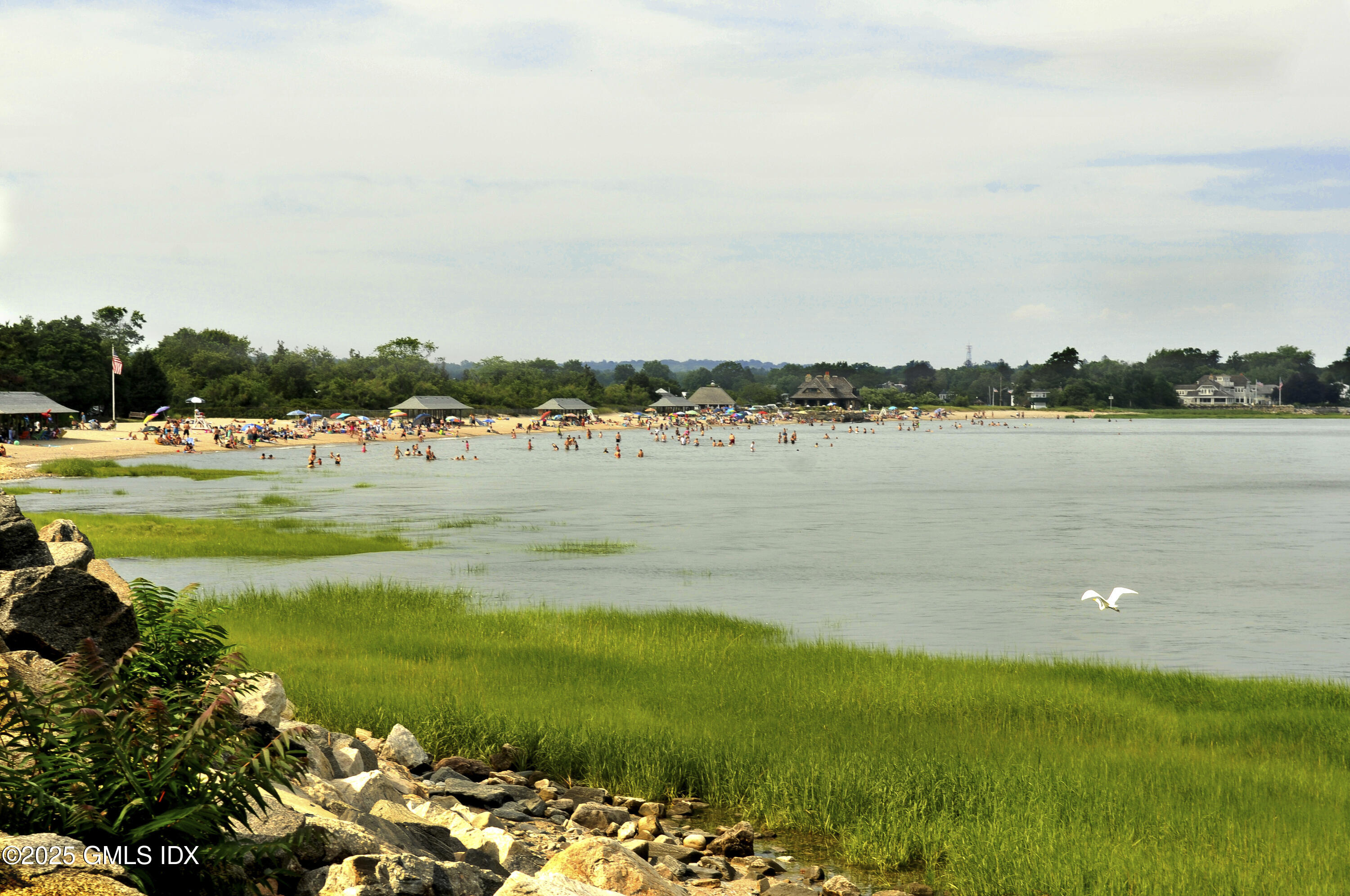 8 Perry Place Riverside, CT 06878 - Photo 25 of 26 a view of a lake with houses in the back