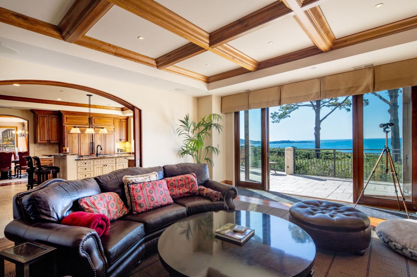 3164 Palmero Way Pebble Beach, CA 93953 - Photo 12 of 24 a living room with furniture and a large window
