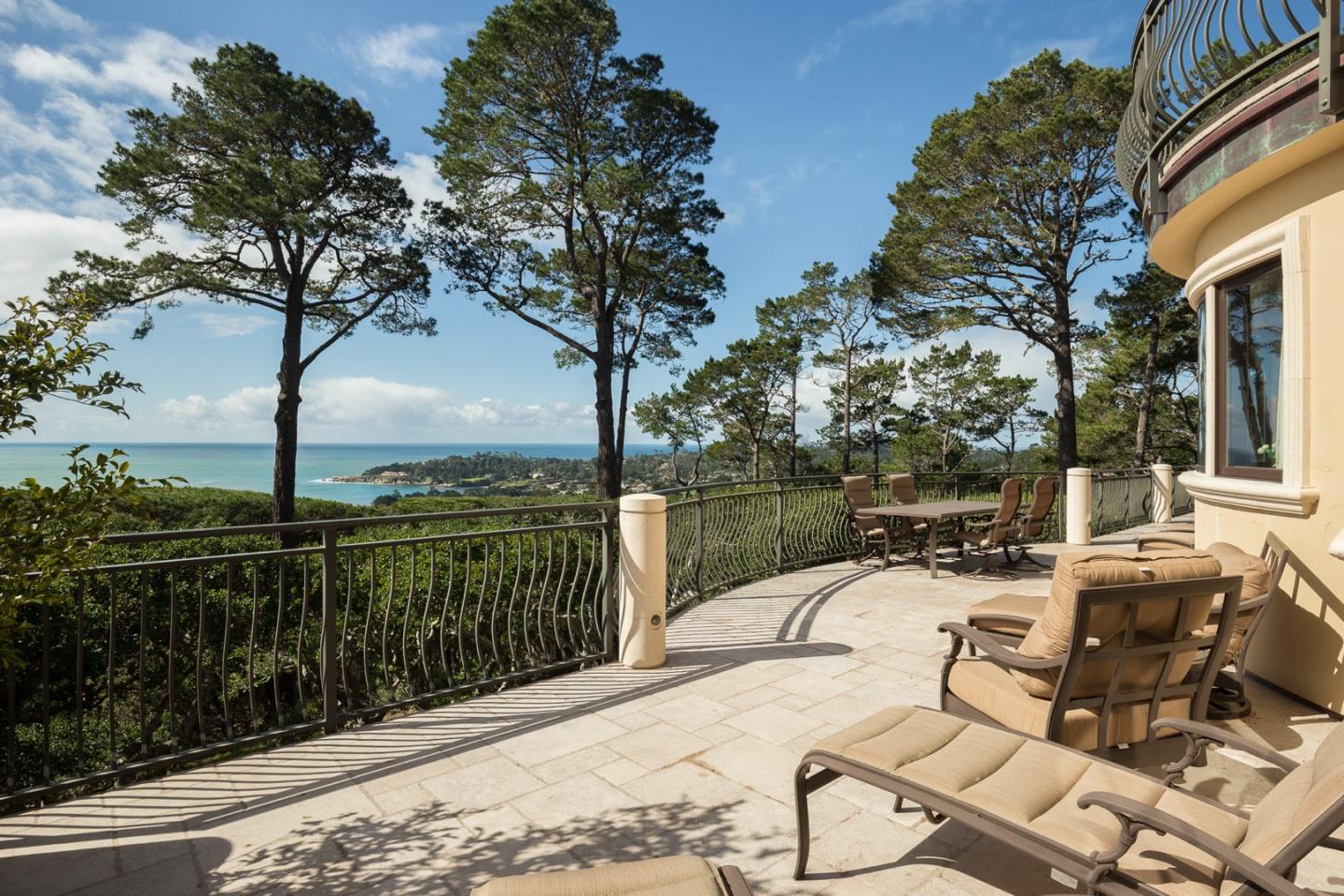 3164 Palmero Way Pebble Beach, CA 93953 - Photo 5 of 24 a view of balcony with wooden floor and outdoor seating