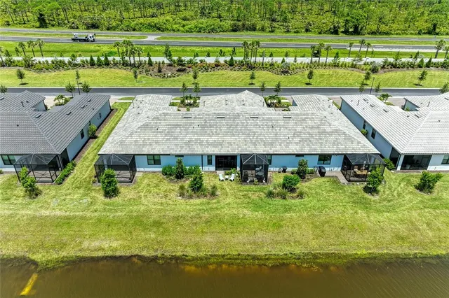a view of a backyard with tree s