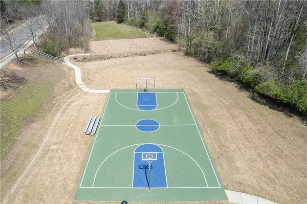 a view of a lake with a mountain view
