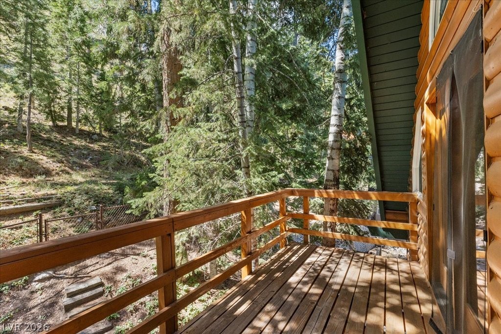 370 Alpine Way Mount Charleston, NV 89124 - Photo 25 of 79 Primary with private balcony that looks into the pines.