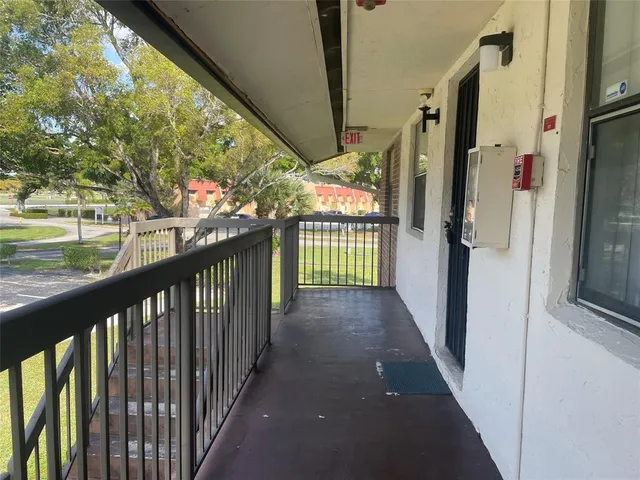 a view of a porch