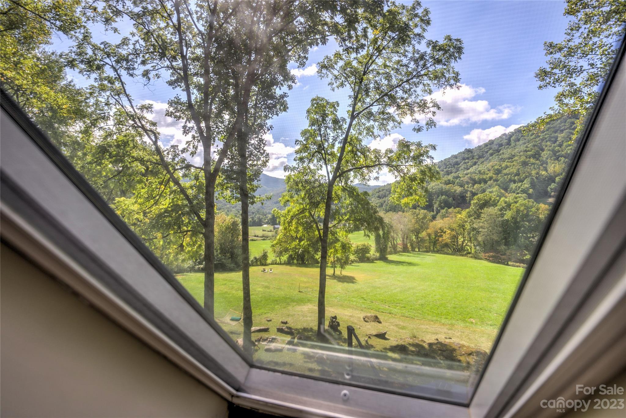 33 Taproot Trail Barnardsville, NC 28709 - Photo 13 of 46 a view of a garden from a window