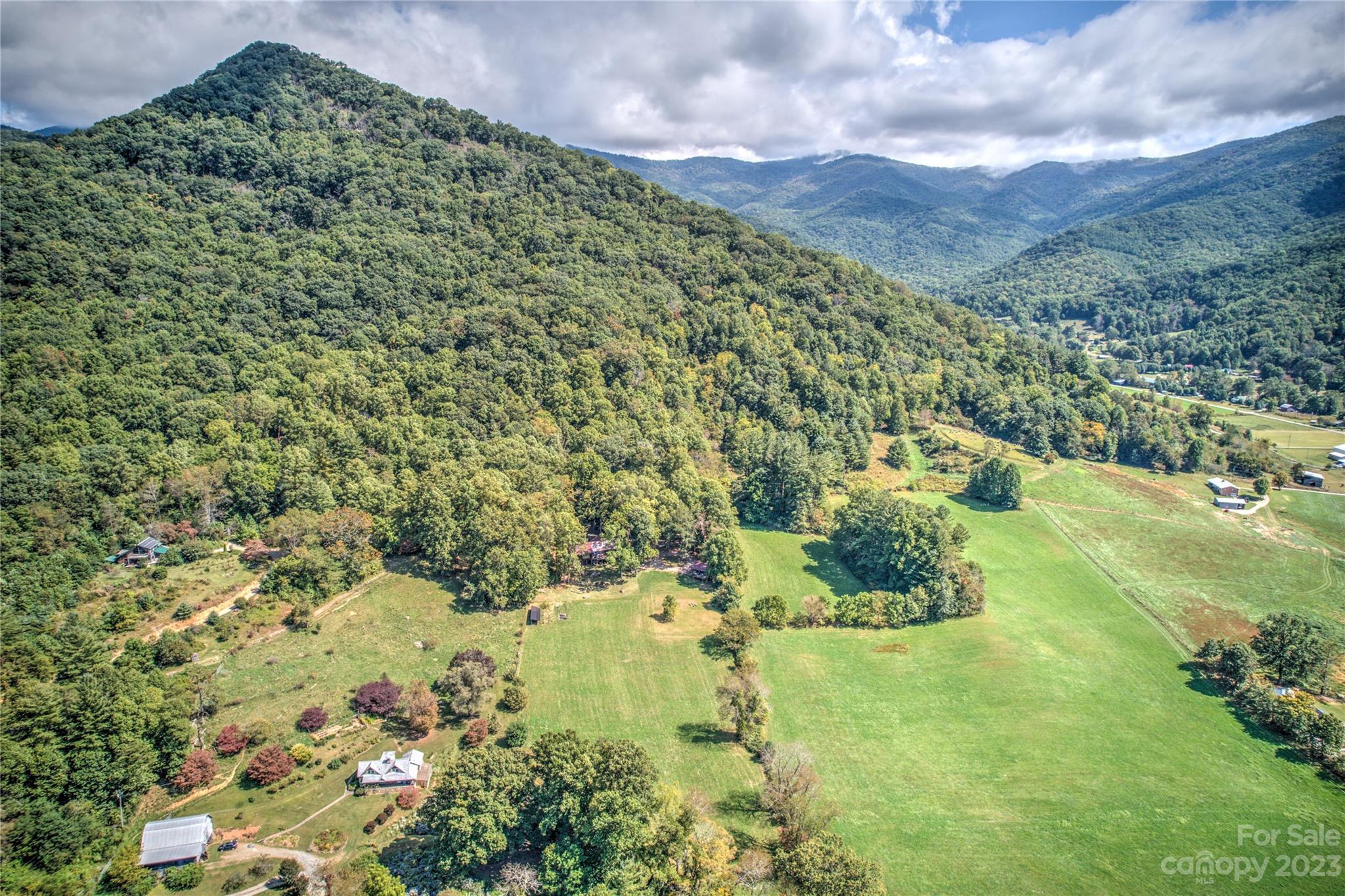 33 Taproot Trail Barnardsville, NC 28709 - Photo 42 of 46 a view of a garden with a building