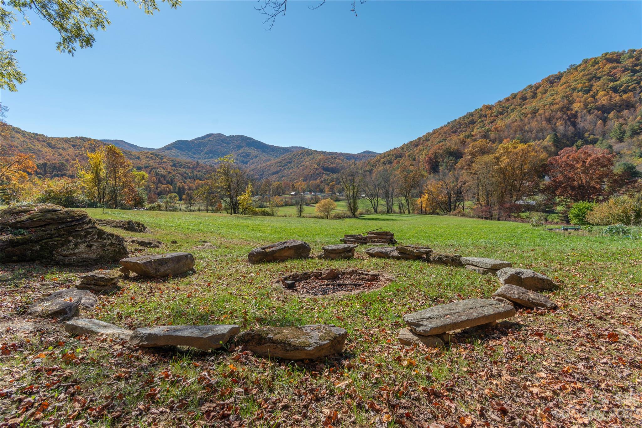 33 Taproot Trail Barnardsville, NC 28709 - Photo 45 of 46 a view of a backyard with green space