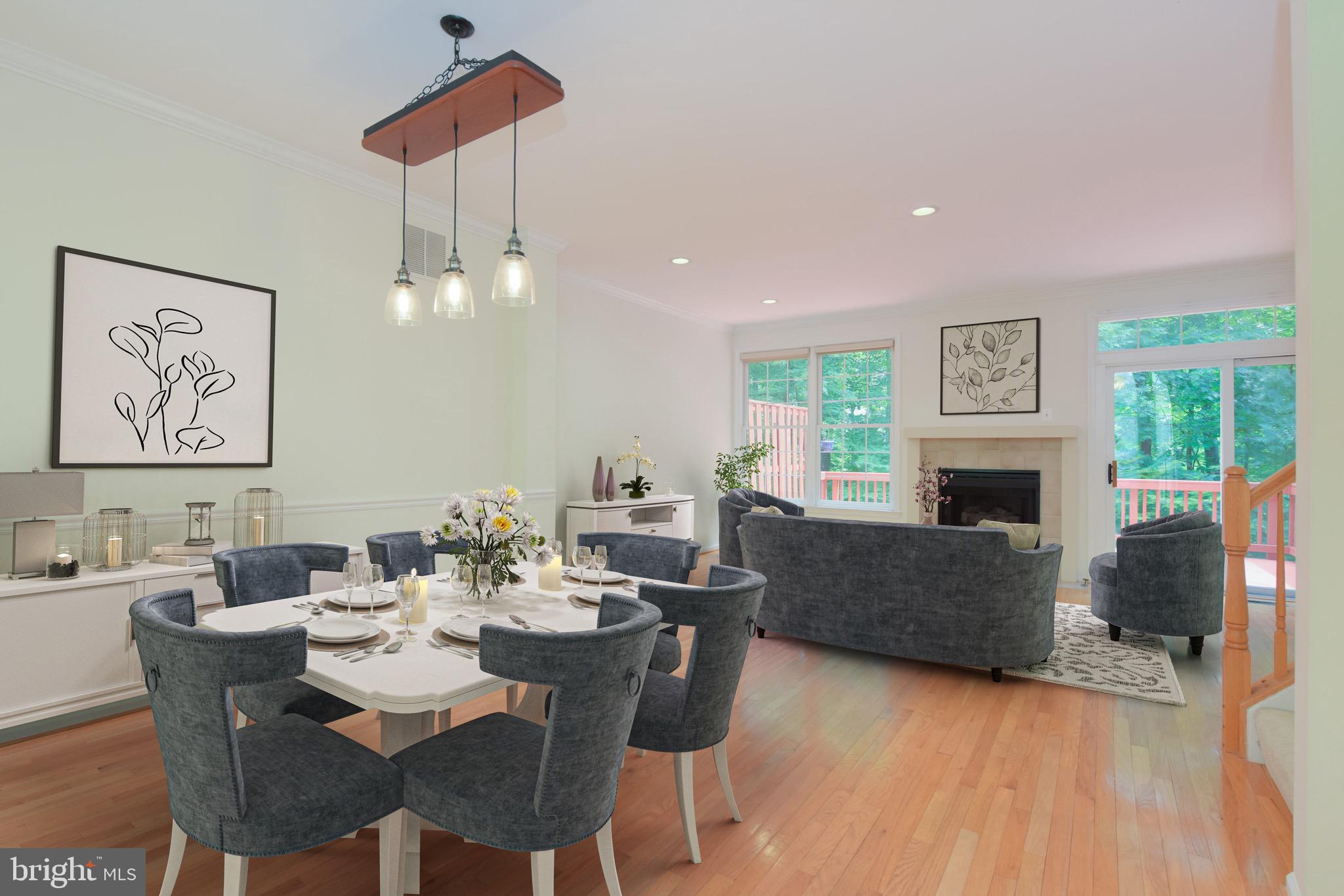 11272 Fairwind Way Reston, VA 20190 - Photo 9 of 46 Dining Area - Virtually Staged