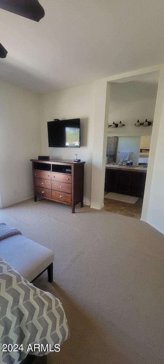 9705 East Mountain View Road, Unit 1036 Scottsdale, AZ 85258 - Photo 12 of 34 master bedroom TV