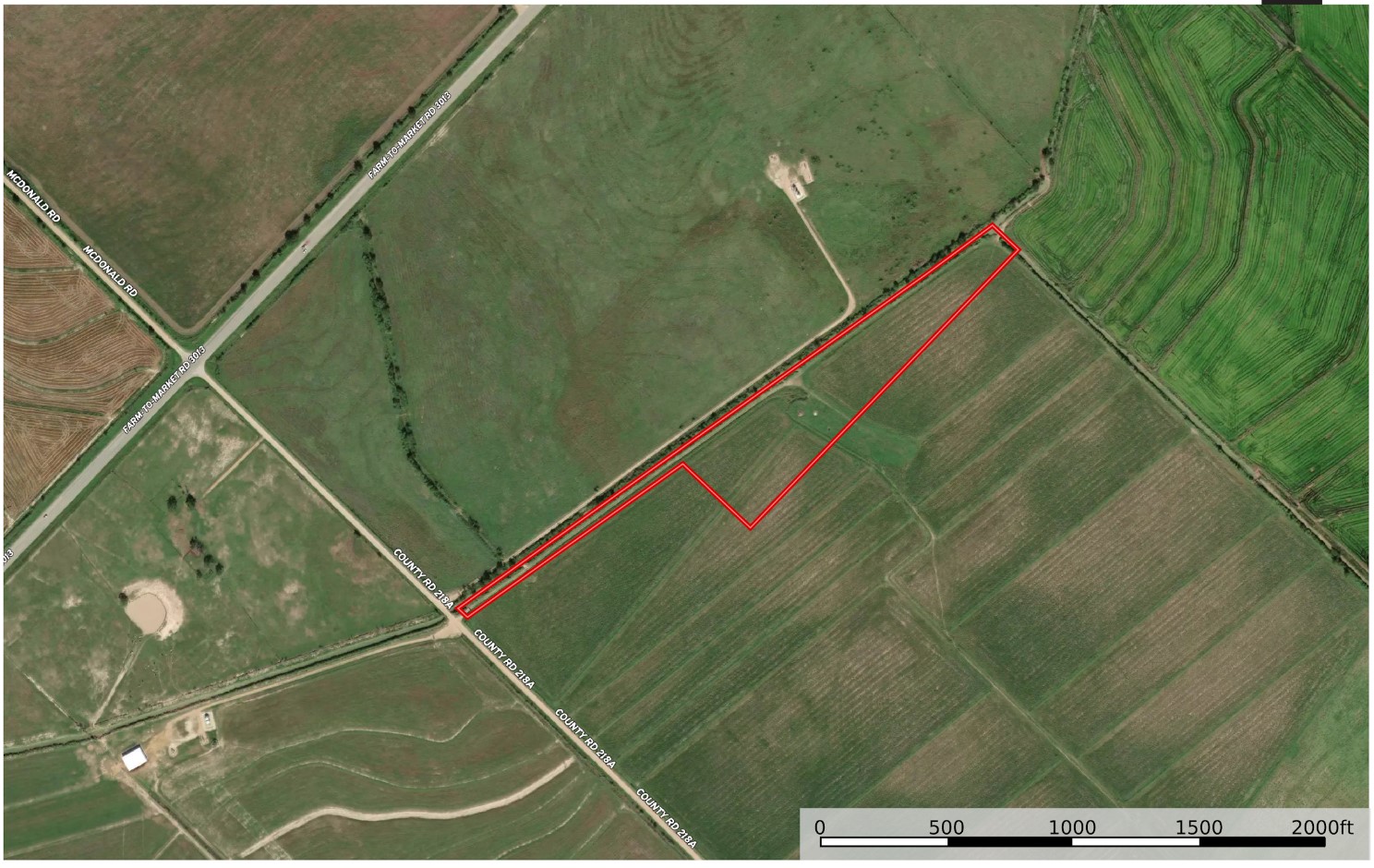 0 Mcdonald Rd Path East Eagle Lake, TX 77434 - Photo 3 of 9 a close up of a tennis court