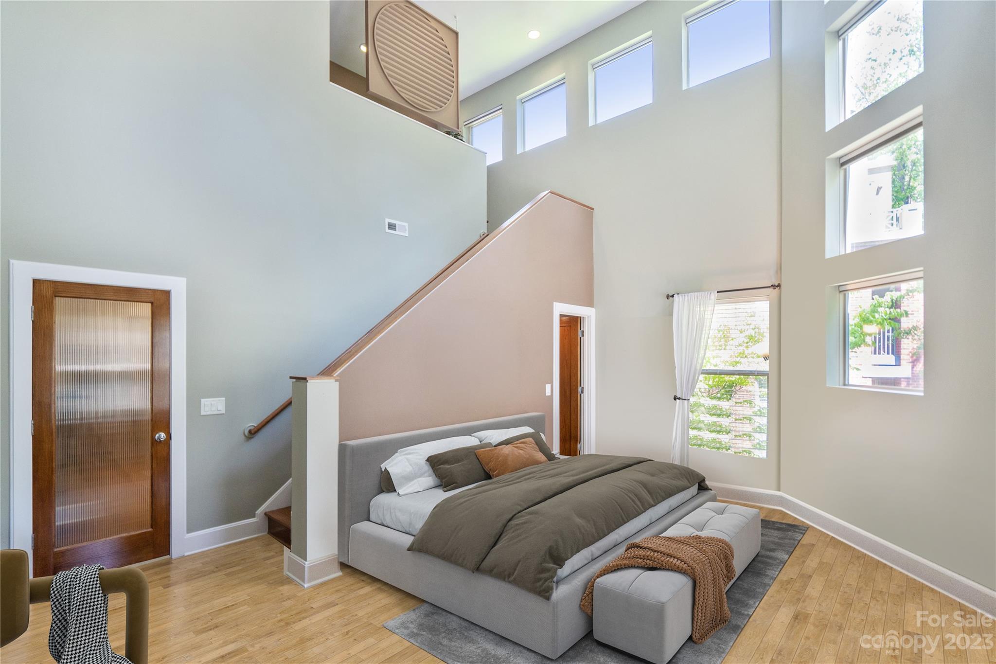 420 Queens Road, Unit 3 Charlotte, NC 28207 - Photo 19 of 35 a bedroom with a bed and a window