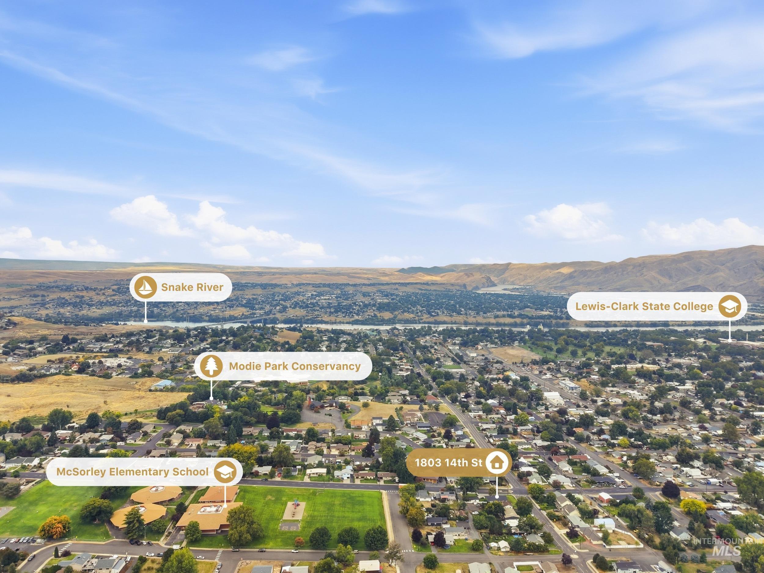 1803 14th Street Lewiston, ID 83501 - Photo 26 of 27 Proximity to Snake River, Lewis-Clark State College, Modie Park Conservancy, and McSorley Elementary School