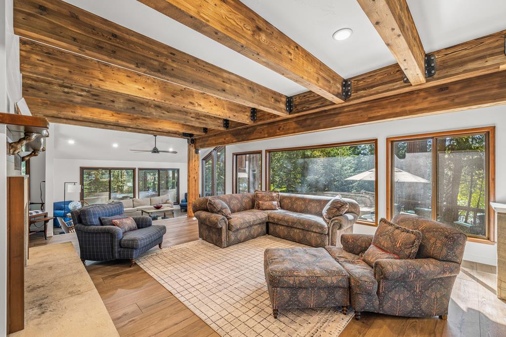 2245 Edgemere McCall, ID 83638 - Photo 21 of 98 Wooden beams in the living area.
