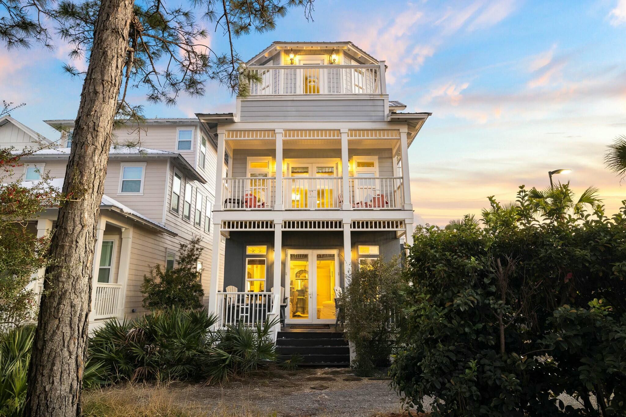 136 Surfer Lane Inlet Beach, FL 32461 - Photo 23 of 50 a front view of a house with a yard