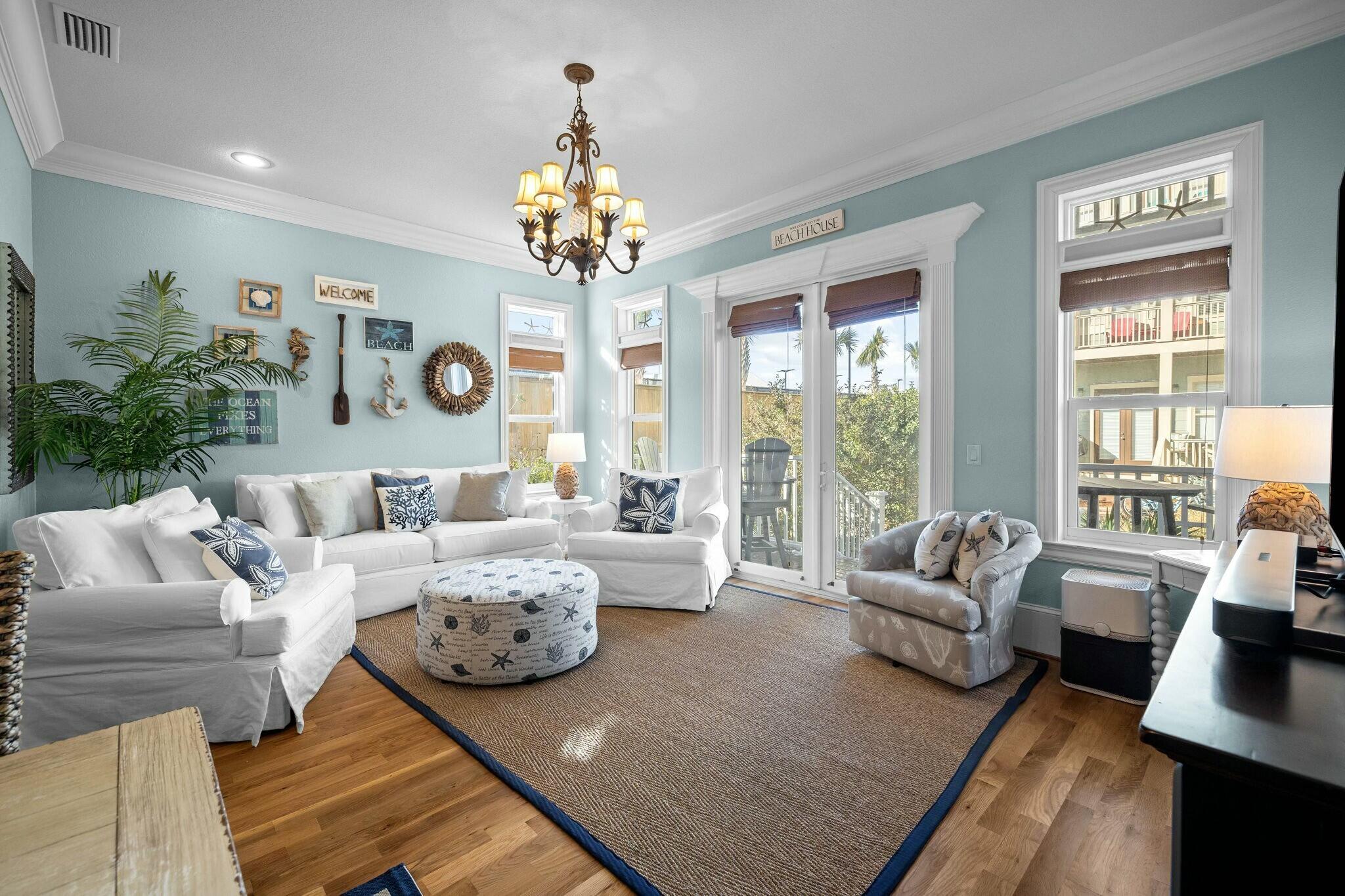 136 Surfer Lane Inlet Beach, FL 32461 - Photo 7 of 50 a bedroom with furniture and a large window