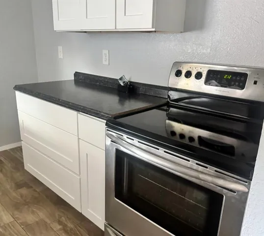 a close view of stove top oven