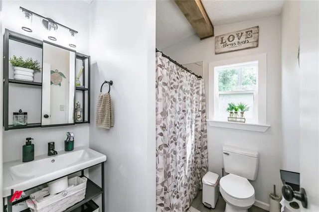 a workspace with furniture and wooden floor