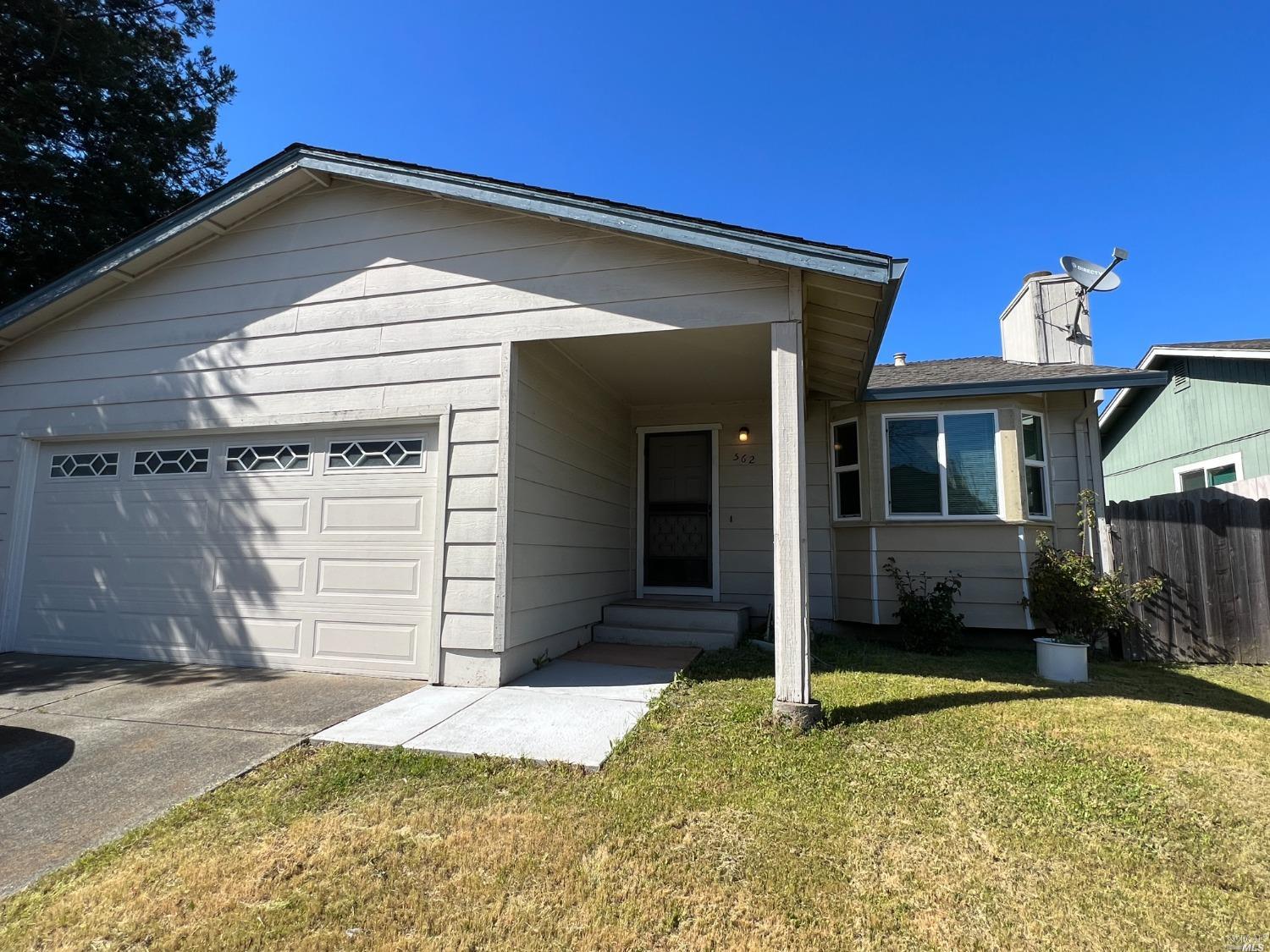 a front view of a house