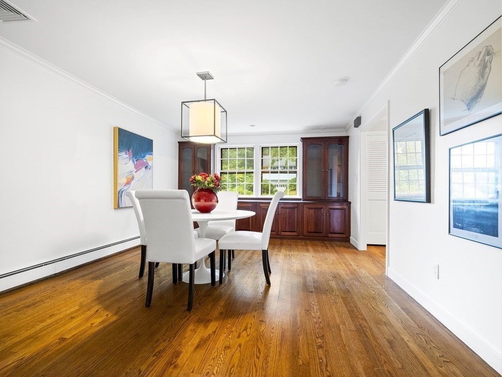43 Tanglewood Road Wellesley, MA 02481 - Photo 8 of 19 a view of a dining room with furniture window and wooden floor