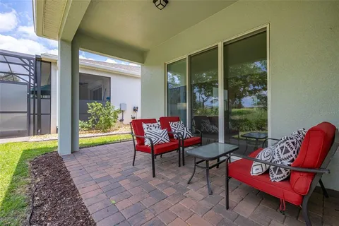 an aerial view of residential house with outdoor space