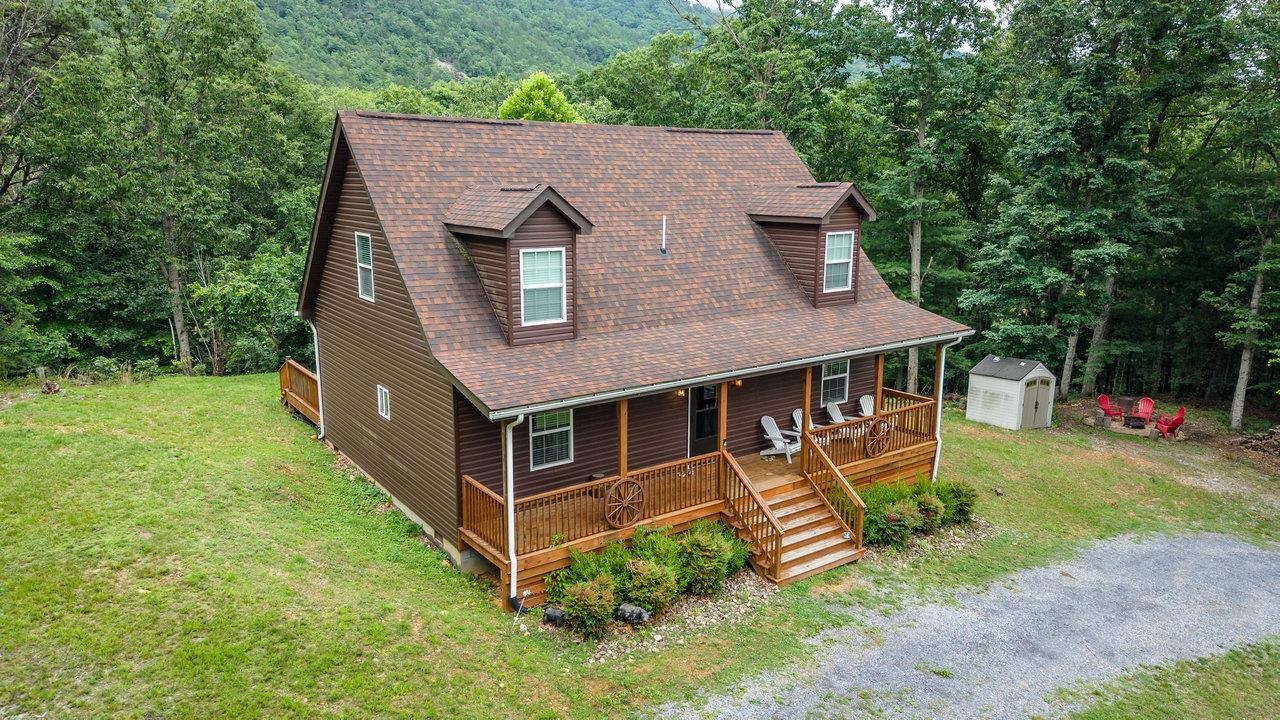 159 Park View Shenandoah, VA 22849 - Photo 56 of 70 a aerial view of a house with a yard and trees