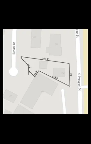 a view of a room with a window