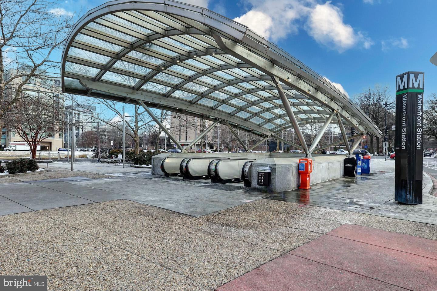 700 7th Street Southwest, Unit 526 Washington, DC 20024 - Photo 35 of 53 Modern transit hub under a sleek canopy.