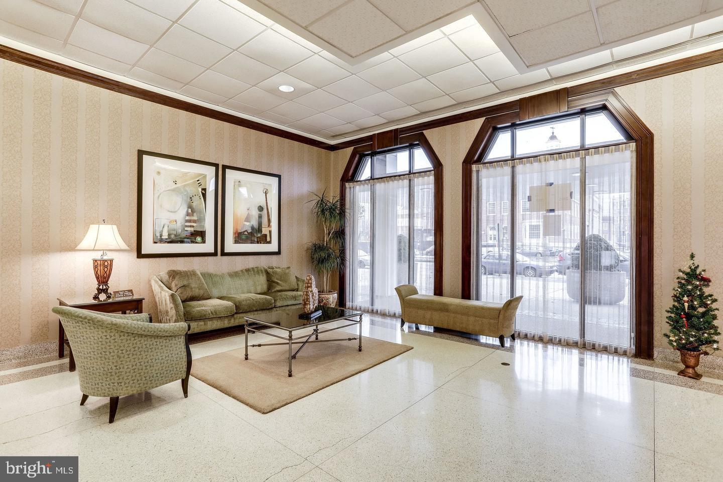 700 7th Street Southwest, Unit 526 Washington, DC 20024 - Photo 4 of 53 Elegant lobby with natural light.