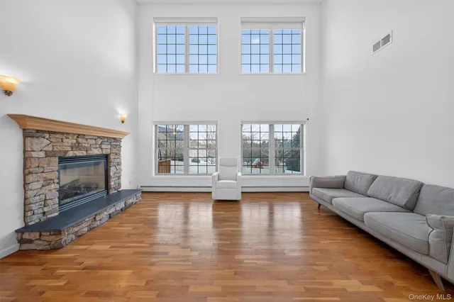 a view of livingroom with furniture and wooden floor