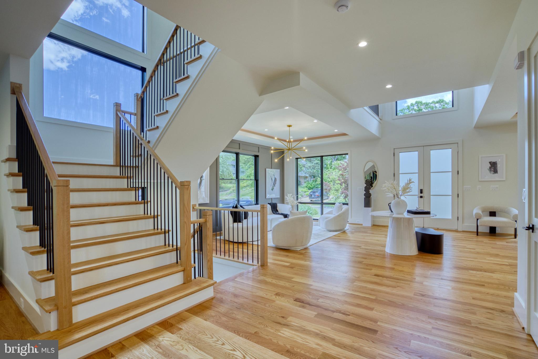 1828 Opalocka Drive McLean, VA 22101 - Photo 6 of 75 Craftsman style solid oak wood stairs