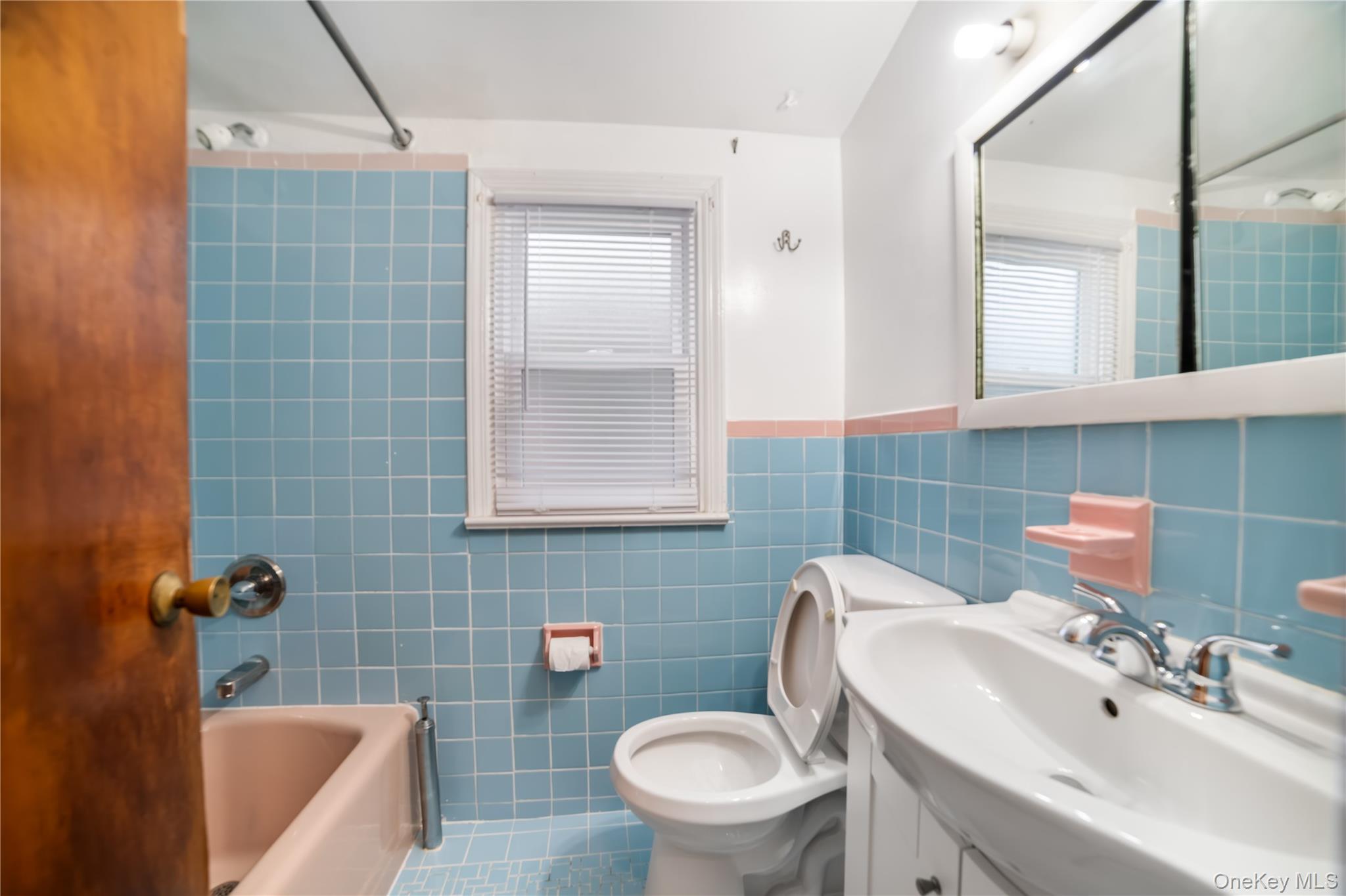 77-19 252nd Street Queens, NY 11426 - Photo 19 of 27 a bathroom with a toilet a sink and mirror
