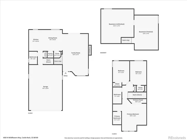 $548,000 | 4583 North Wildflowers Way, Castle Rock, CO 80109